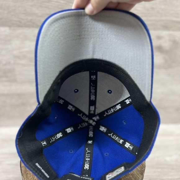 New Era 39thirty Chicago Cubs Alt Logo Blue Hat Cap Flexfit MLB Authentics M/L - Picture 7 of 12